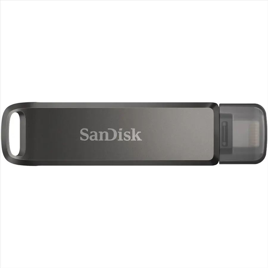 Pen Drive 64GB Type-C / Lightning SanDisk iXpand Flash Drive Luxe fekete (SDIX70N-064G-GN6NN / 186552)